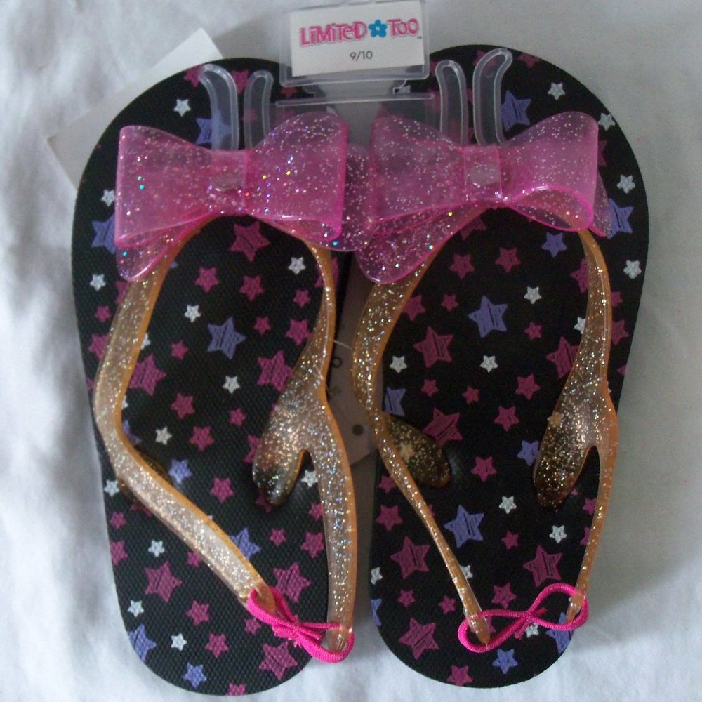 NWT Limited Too Girl's Flip Flop Sandals